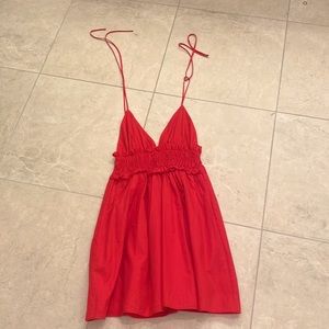 Zara pinkish red dress